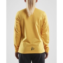 Craft Sport Training Jacket Squad - without side pockets, comfortable and functional - yellow Women